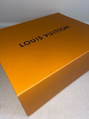 Louis Vuitton Orange Box with Black Logo